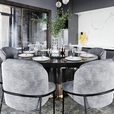 现代餐厅餐桌椅