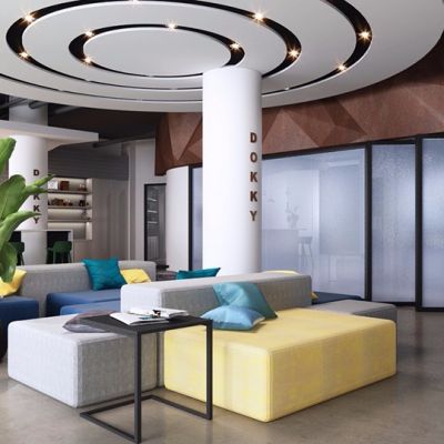 现代办公休息区