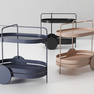 现代餐车置物架