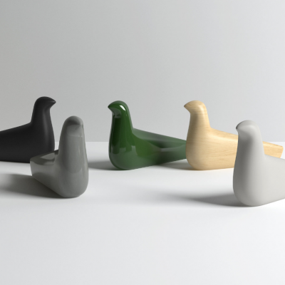 现代小鸟形状摆件