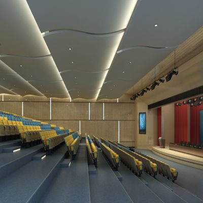 会议室，投影仪，办公桌，大会堂