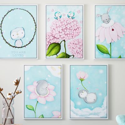 北欧糖果色系装饰画