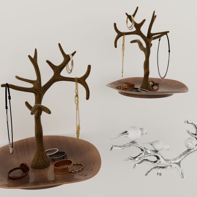 现代摆设品组合