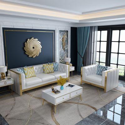 轻奢后现代客厅沙发