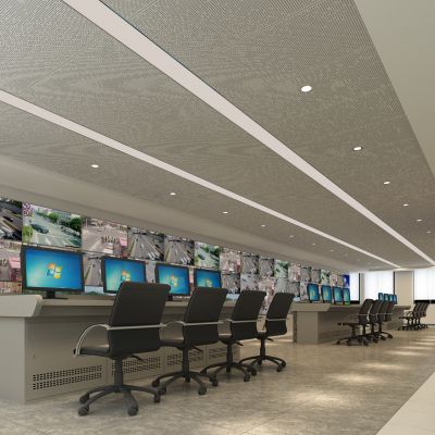 现代监控室安防中心