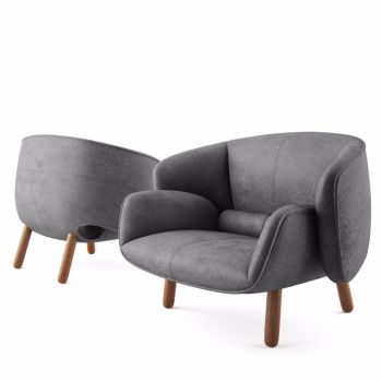 丹麦BoConcept现代单人沙发休闲沙发