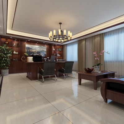 现代办公室大班台