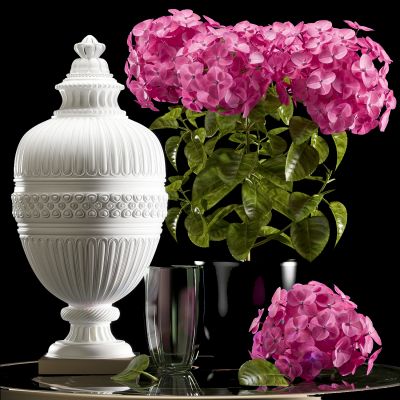 简欧白色复古花瓶摆件