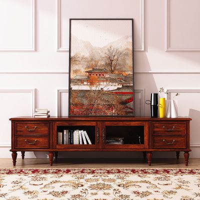 美式乡村风格电视柜饰品