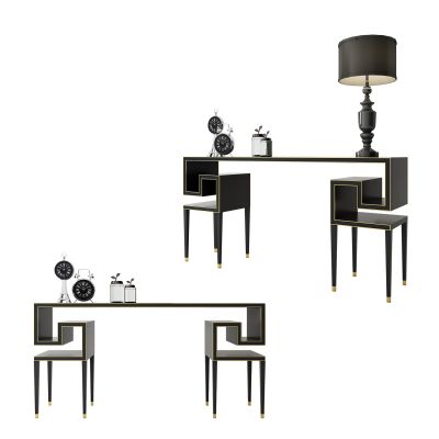 现代轻奢玄关台饰品