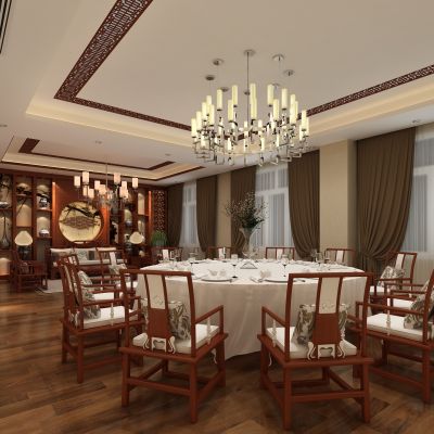 新中式餐厅包厢