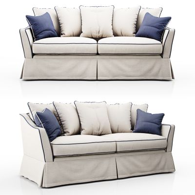 现代美式双人沙发