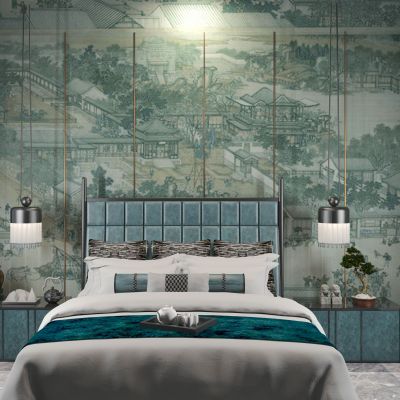 新中式床具组合