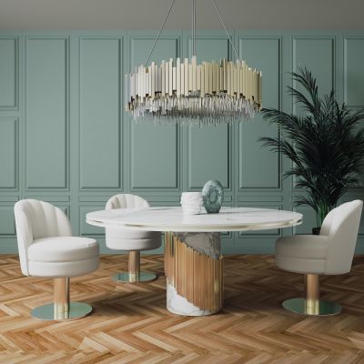 后现代餐桌椅组合