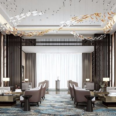 新中式售楼处3D模型