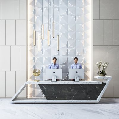 现代简约前台接待台