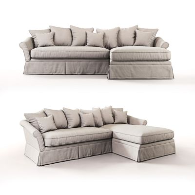 现代美式多人沙发