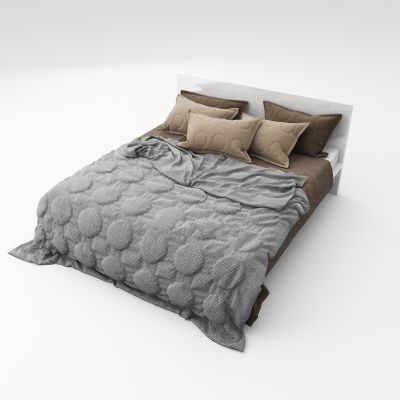 现代简约双人床