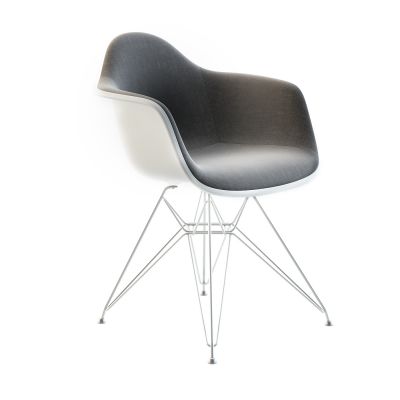 现代皮质单人椅