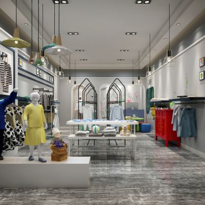 现代儿童服装店