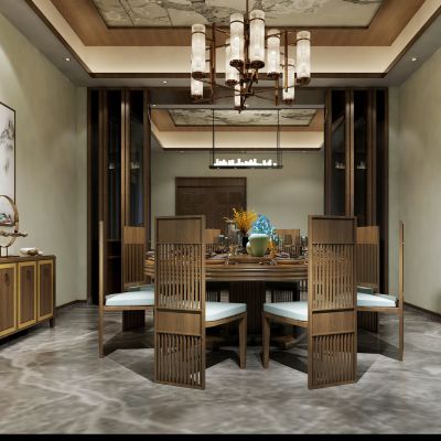 新中式餐厅包间