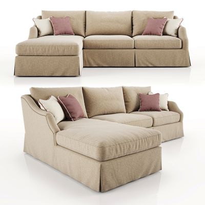 现代美式多人沙发