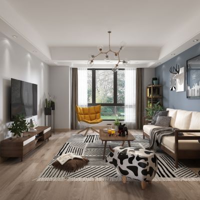 北欧客餐厅沙发