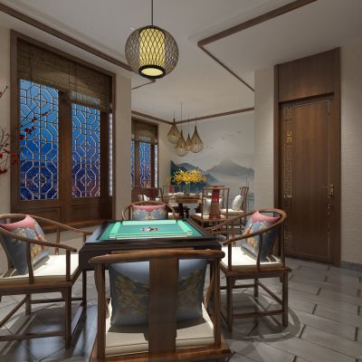 新中式餐厅包厢