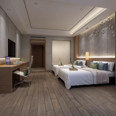 新中式酒店客房