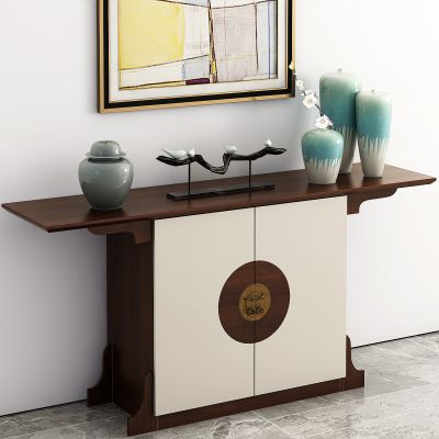 现代新中式玄关台饰品