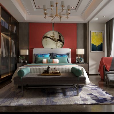 新中式卧室