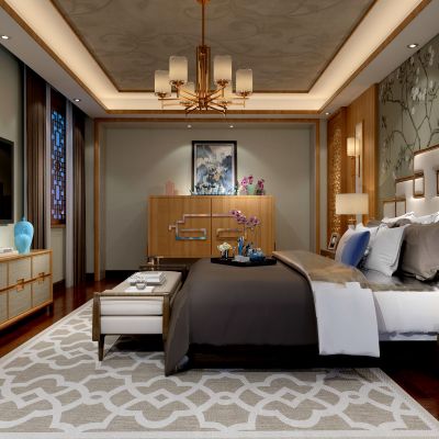 新中式卧室