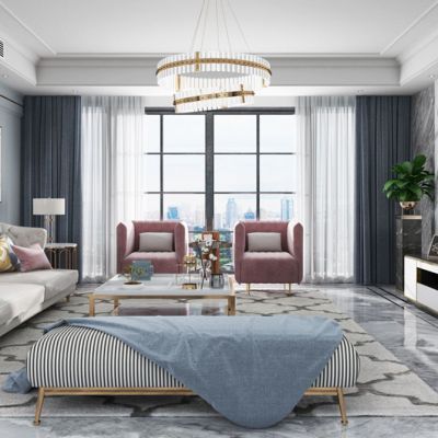 后现代轻奢客厅
