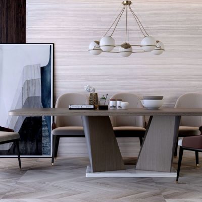 现代餐桌椅组合