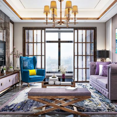 后现代轻奢客厅