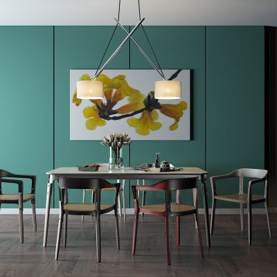 北欧现代餐桌椅组合