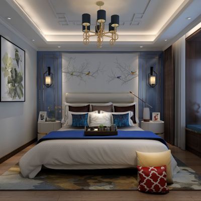 新中式卧室