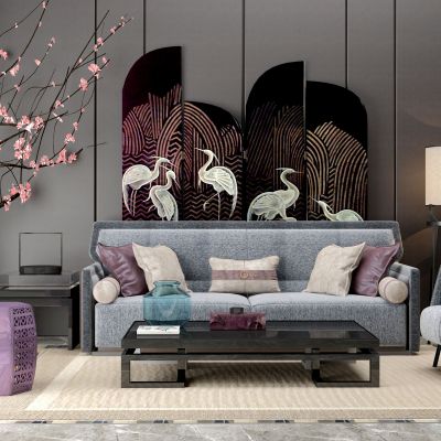 新中式沙发组合