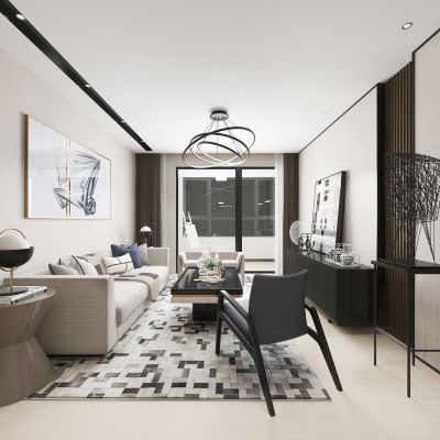 新中式客厅沙发组合