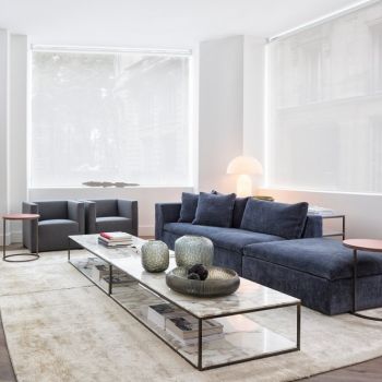 现代布艺沙发组合