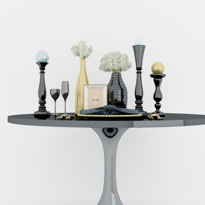 现代桌台装饰组合