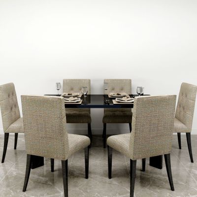 现代餐桌椅组合