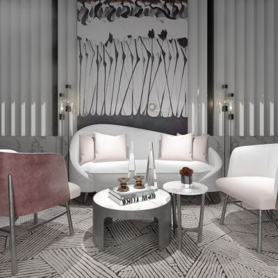 新中式客厅沙发组合