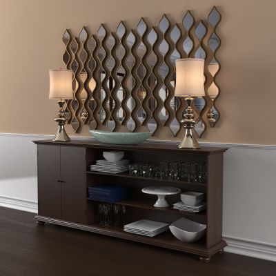 后现代边柜玄关柜摆件组合