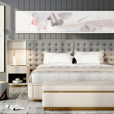 新中式床具组合