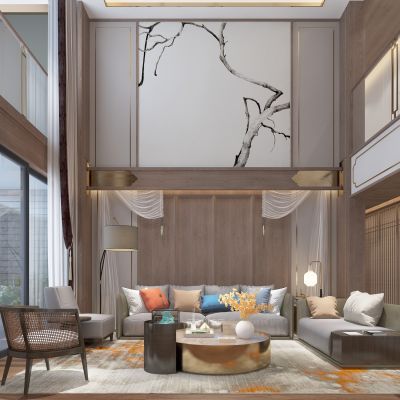 中式客厅沙发组合