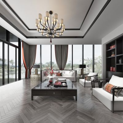 中式客厅沙发组合