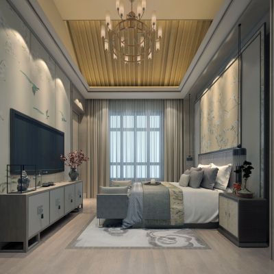 新中式卧室