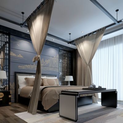 新中式卧室