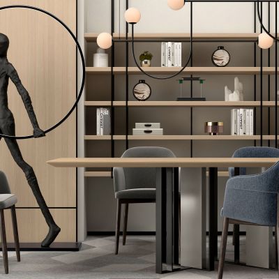 现代餐桌椅组合